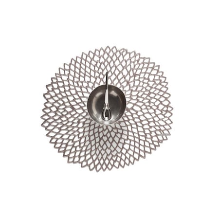 Chilewich Chilewich TerraStrand Gunmetal Vinyl Placemats 15 in. L X 14 in. W 100142-002